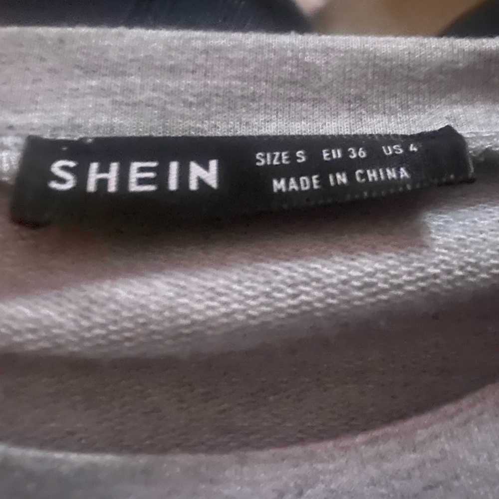 SHEIN, color is grey black and red, size Small (S)